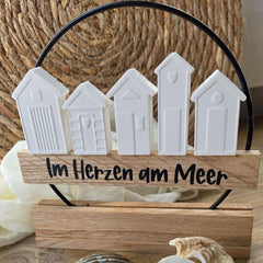 Petit Badehäuschen mit Gießmasse gegossen