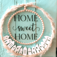 Mini Scandi Häuschen gegossen mit Home Sweet Home Ring