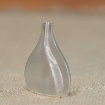 Flache Minivase transparent 3d gedruckt