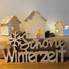 Schoene Winterzeit mit Silikonformen mit Herz