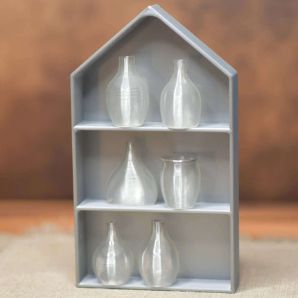 Sechs Minivasen Transparent