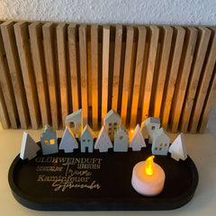Silikonform Weihnachtliche Scandi Häuschen