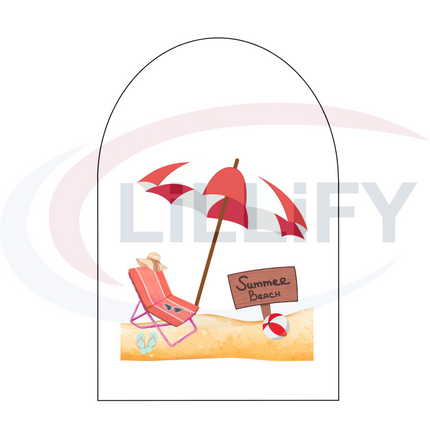 pdf Vorlage Summer beach