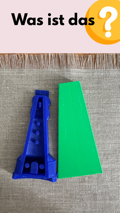 Erkläruung der Silikonform und des dazugehörigen Keils