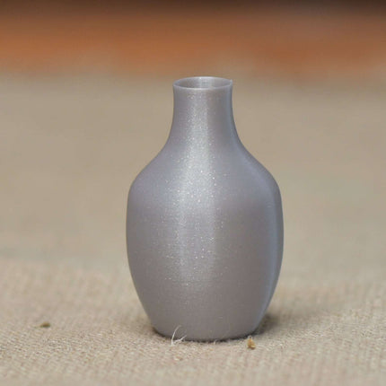vase in grau
