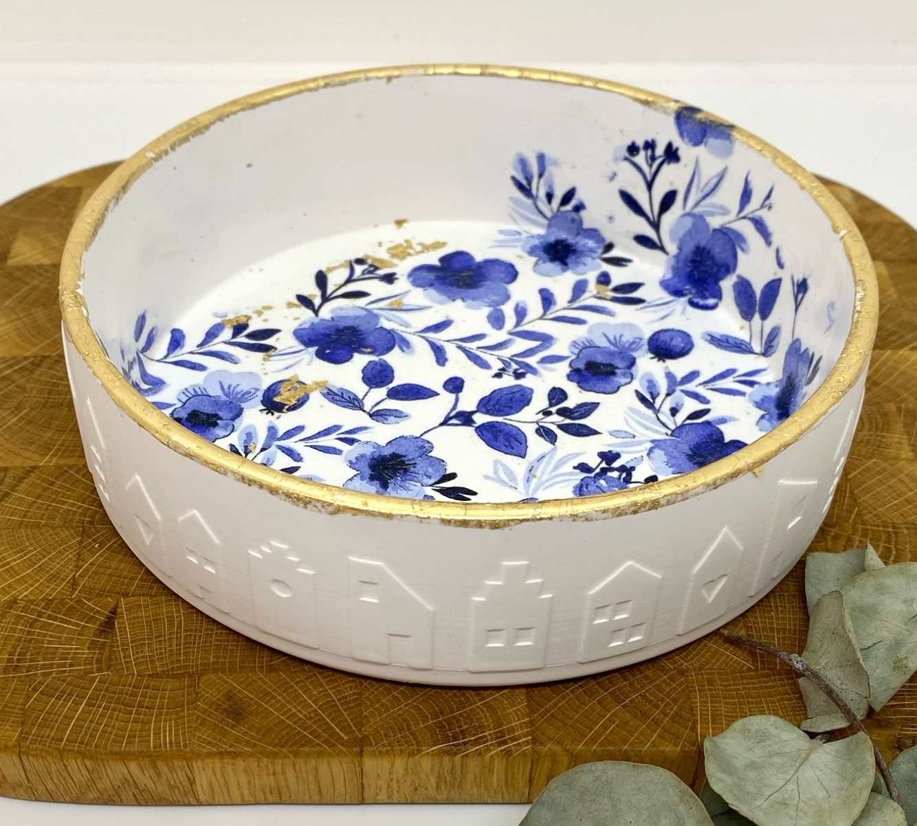 Vergoldete Raysinschale