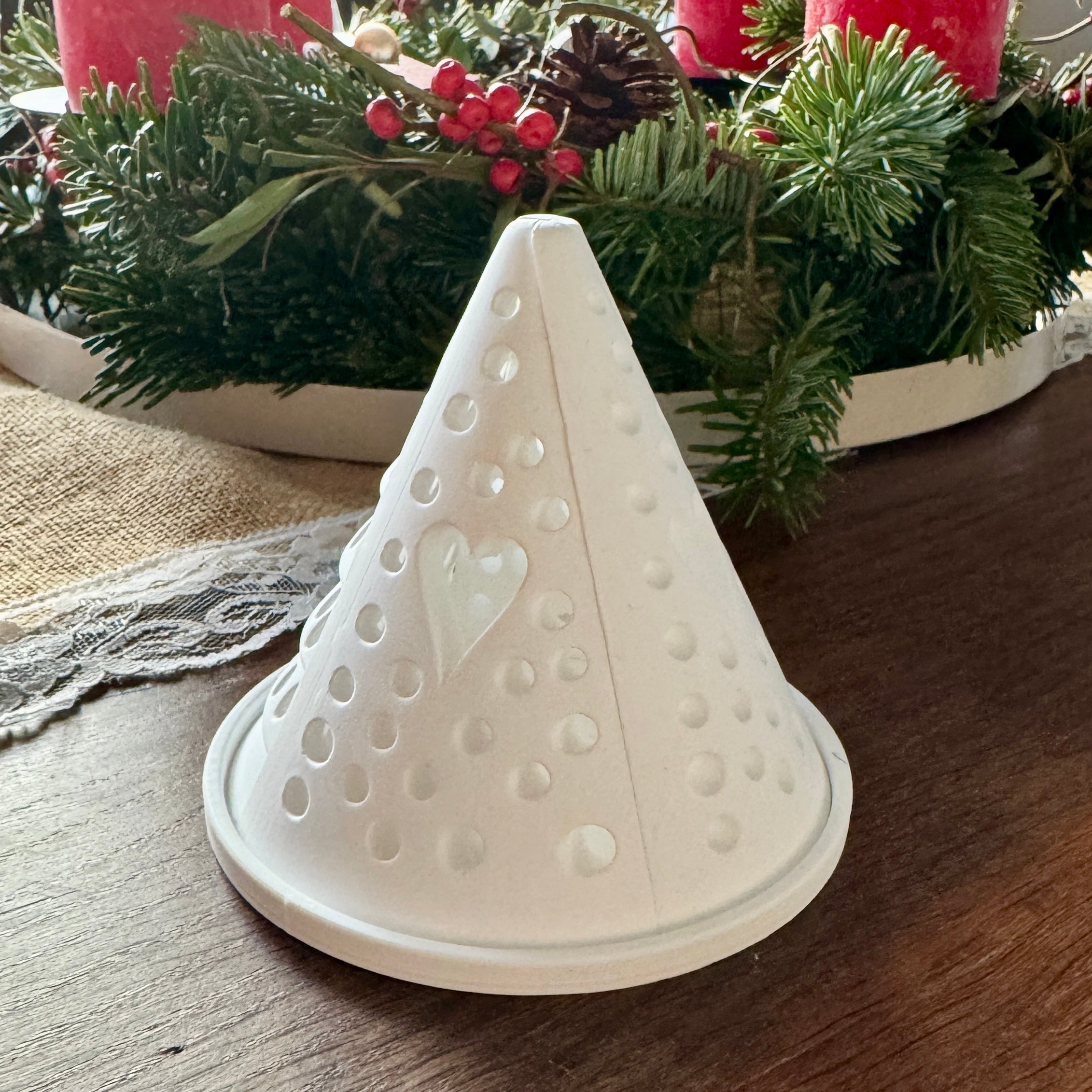 Kegellicht Herz Silikonform