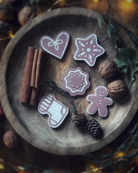 Lebkuchen – Weihnachtsanhänger - Silikon Gießform