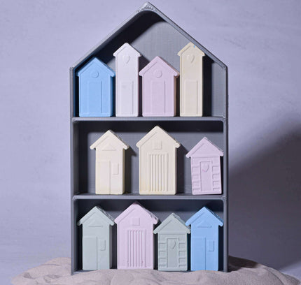 Silikonform Badehäuschen in Haeuschenregal