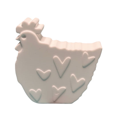 Silikonform Henne mit Herzen Ostern