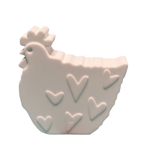 Silikonform Henne mit Herzen Ostern