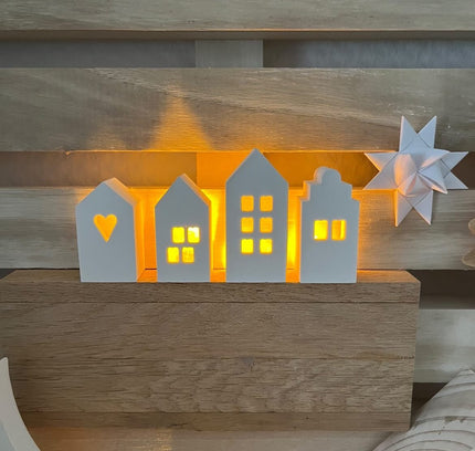 Silikonform Mini Lichterhäuser für Ballonlichter