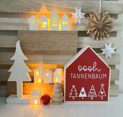 Silikonform Mini Lichterhäuser für Ballonlichter