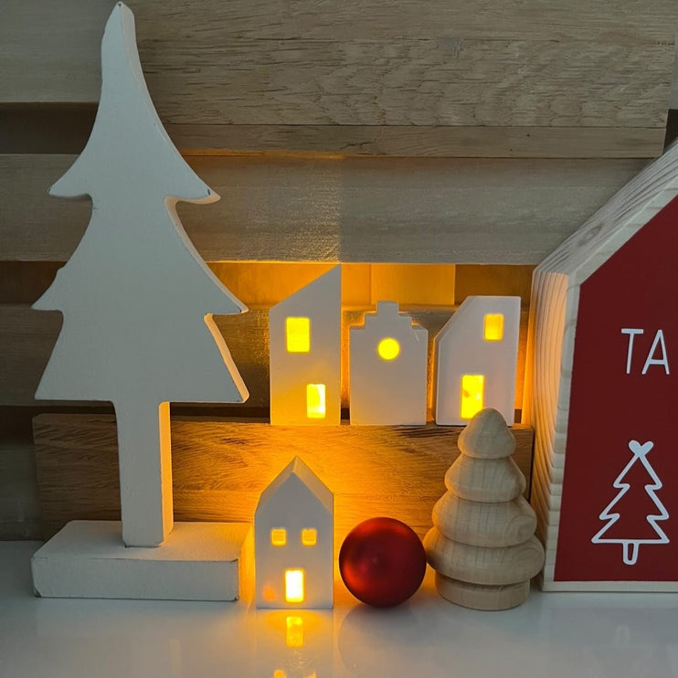 Silikonform Mini Lichterhäuser für Ballonlichter