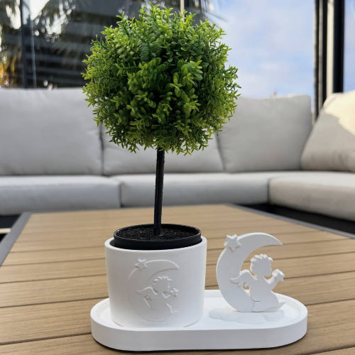 Becher mit Engel Solin und der Engel gegossen mit Silikonformen von Lillify