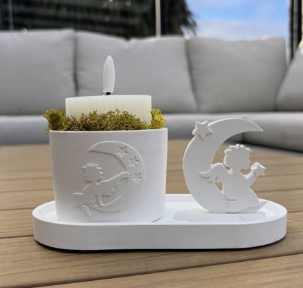 Becher mit Engel Luna und der Engel gegossen mit Silikonformen von Lillify