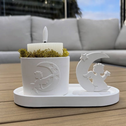 Becher mit Engel Luna und der Engel gegossen mit Silikonformen von Lillify