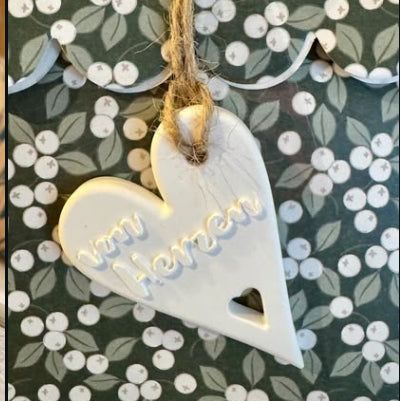 Silikonform Geschenkanhänger "von Herzen"