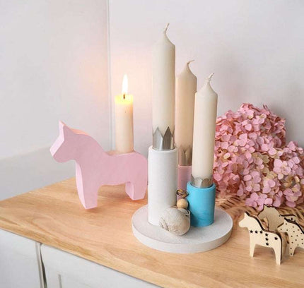 Silikonform Langer Kerzenahalter 