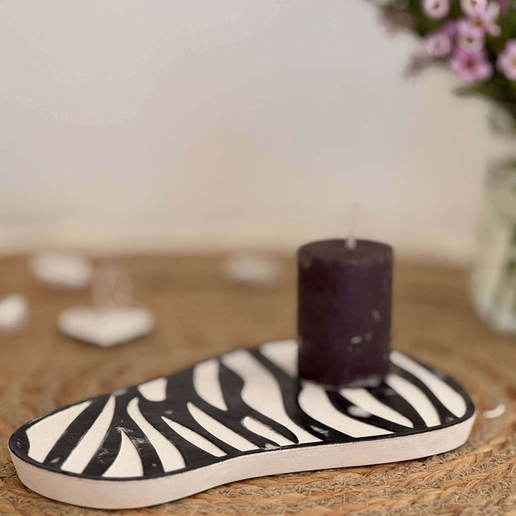 Silikonform Tablett Zebra Muster