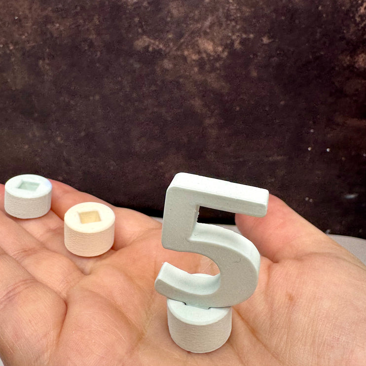 Zahleneinstecker für Geburtstagsringe Silikonform