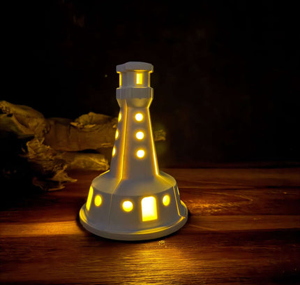 Beleuteter Leuchtturm Silikonform zum Selbstgießen 