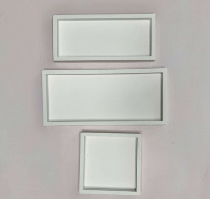 Silikonform Tabletts rechteckig und quadratisch