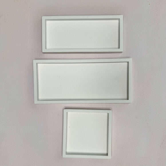 Silikonform Tabletts rechteckig und quadratisch
