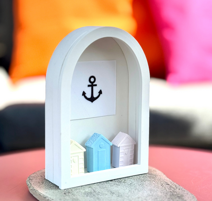 Regal Haeuschen Halbrund Silikonform