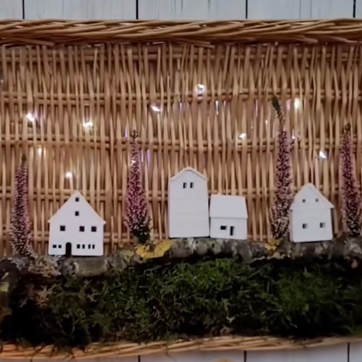 Fachwerkhäuser als Bild mit Moos