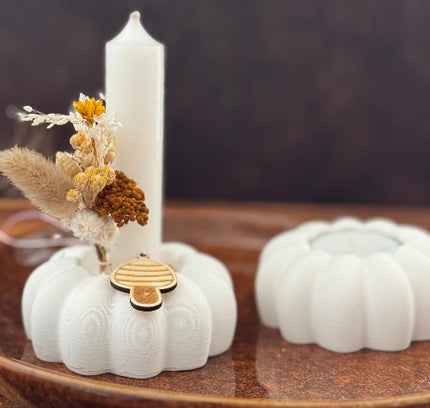 Silikonform Kerzenhalter Kürbnis