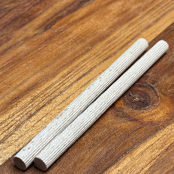 Holzstäbe-Set für DIY-Lampen – 10 cm und 15 cm, glatt oder geriffelt