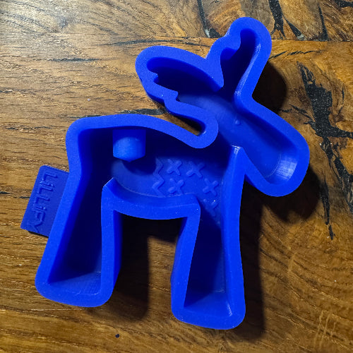 Elche Lennart mit Nupsi für Stabkerzen