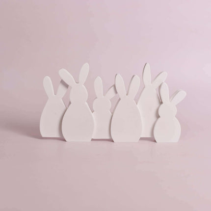 Osterhasenfamilie schlichtes Design