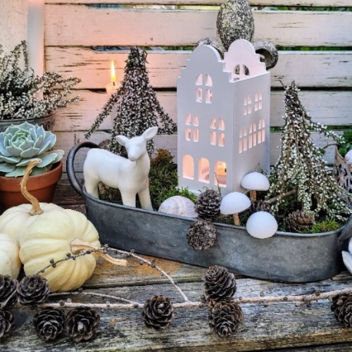 Patrizierhaus 3 im Garten als Dekoelement