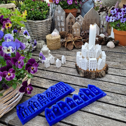 Petithäuschen als Kerzenhalter