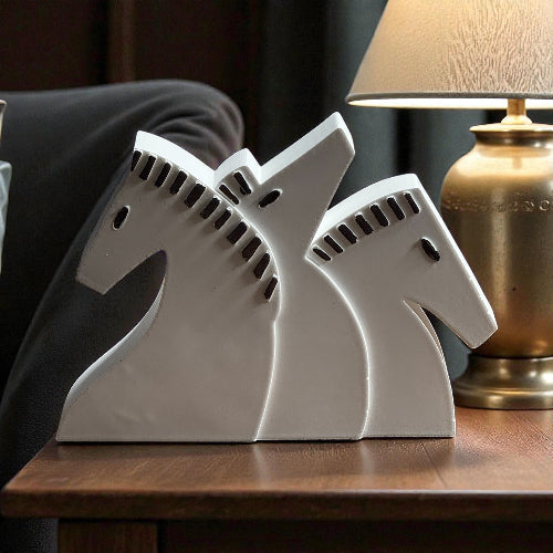 Pfjordpferde Silikonform groß bemalt