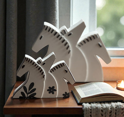 Pfjordpferde Silikonform groß und klein und gestempelt