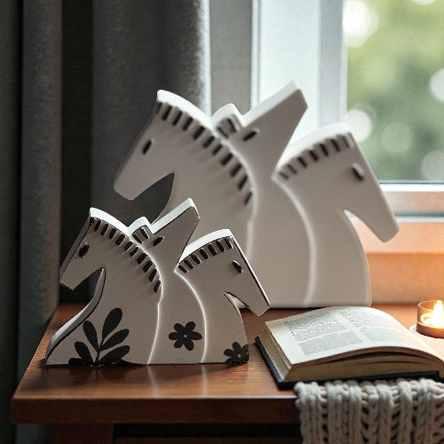 Pfjordpferde Silikonform groß und klein und gestempelt