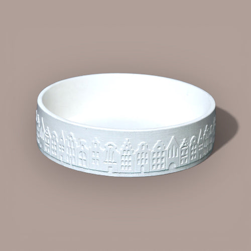 Silikonform Schale mit Grachtenhäuschern  modern, urban