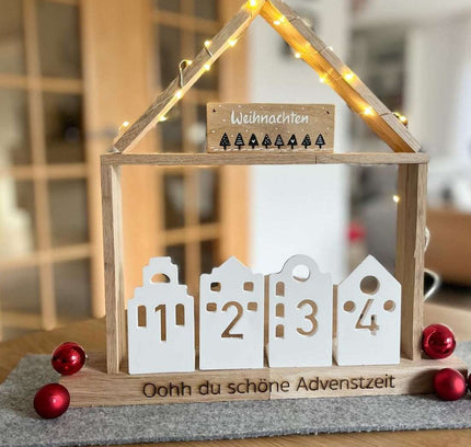Silikonform Advent Lichterhaus