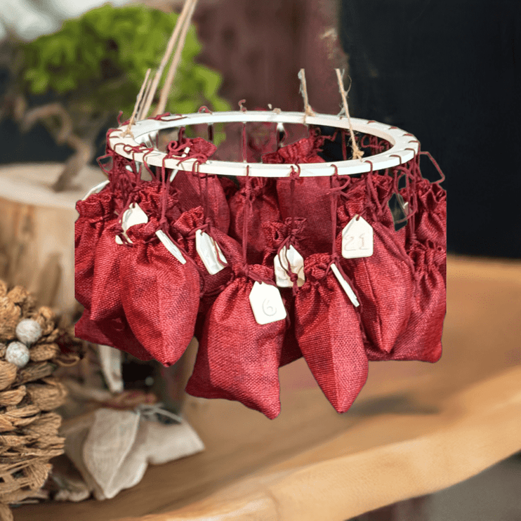 Silikonform Adventszahlen für Geschenke