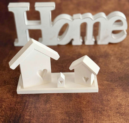 Silikonform für kleines Tablett mit Häuschen drauf