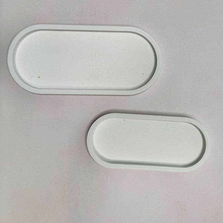 Silikonform ovale Tabletts in 2 Größen