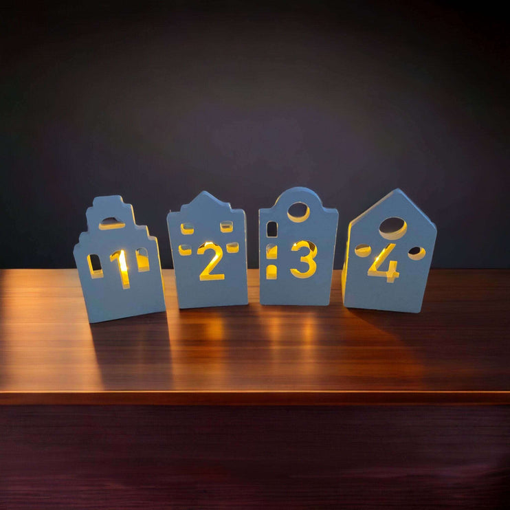 Silikonformen Advent Lichthaus 1, 2, 3, 4