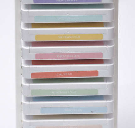 Stempelkissenturm stampin up weiss