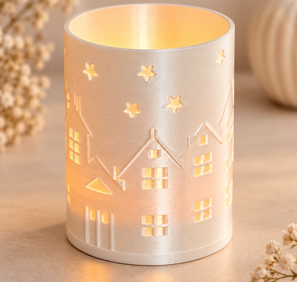 3D Druck Datei Häuschen Windlicht
