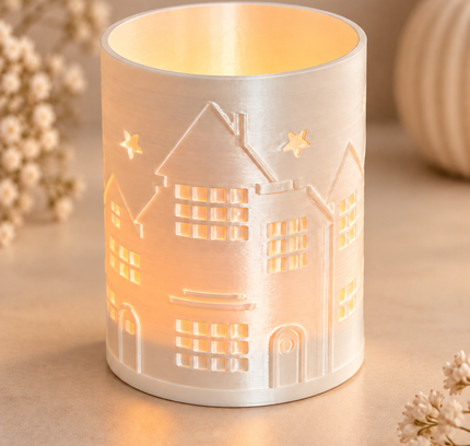 3D Druck Datei Häuschen Windlicht
