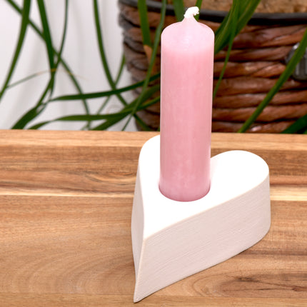 Heart candle holder for different candle sizes - silicone mold