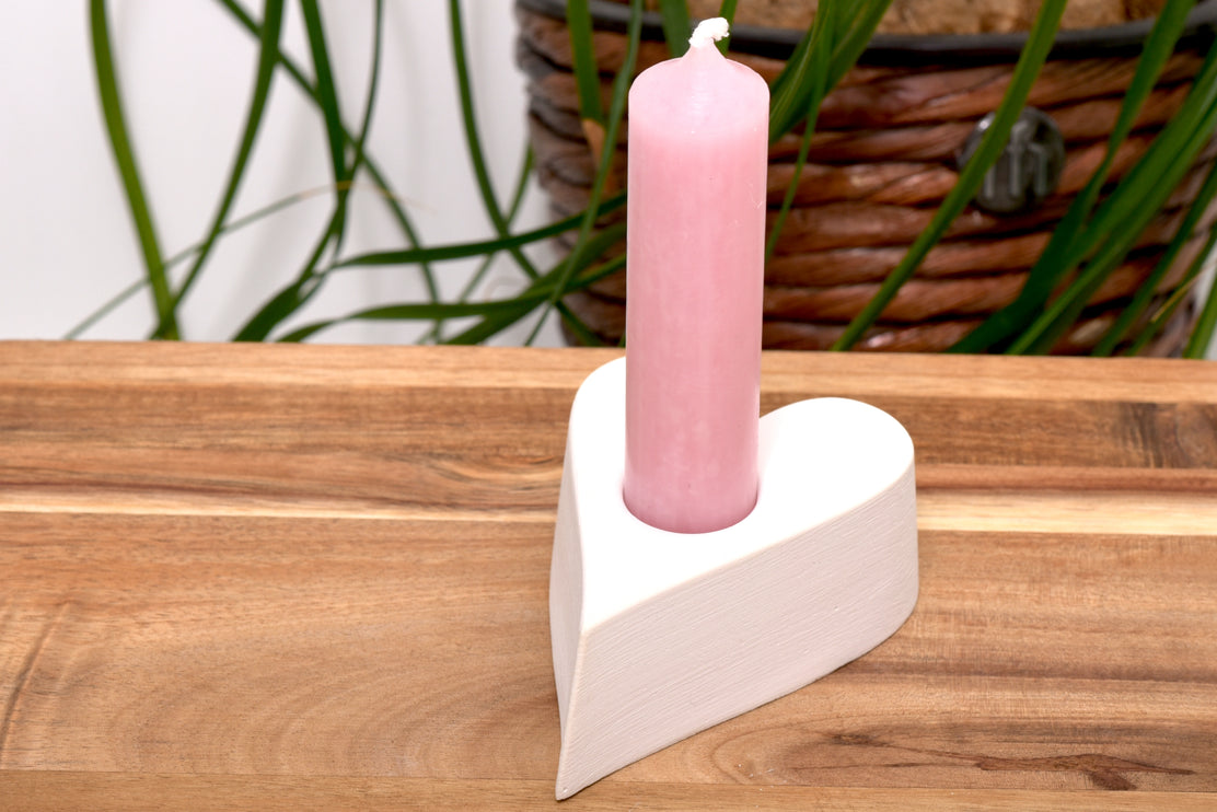 Heart candle holder for different candle sizes - silicone mold